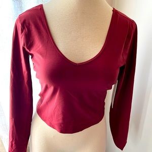 Lulu lemon align long sleeve top burgundy new with tags